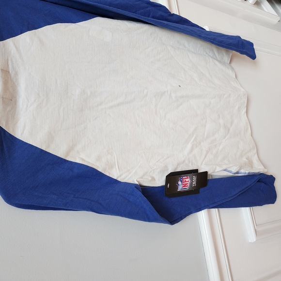 New England Patriots Blue and White Long Sleeve Shirt - Picture 3 of 3